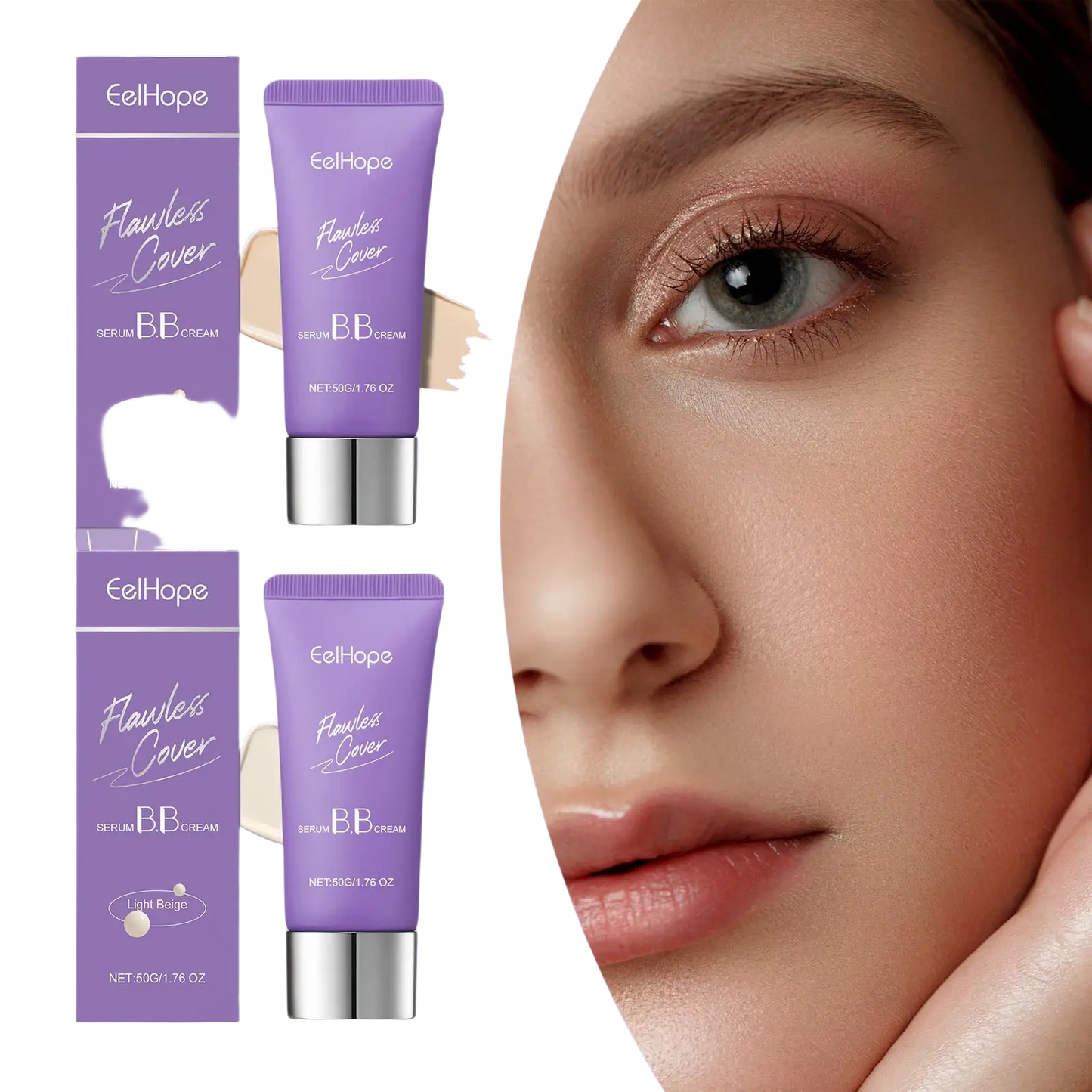Bb Cream Flawless Cover Serum Moisturizing 50g