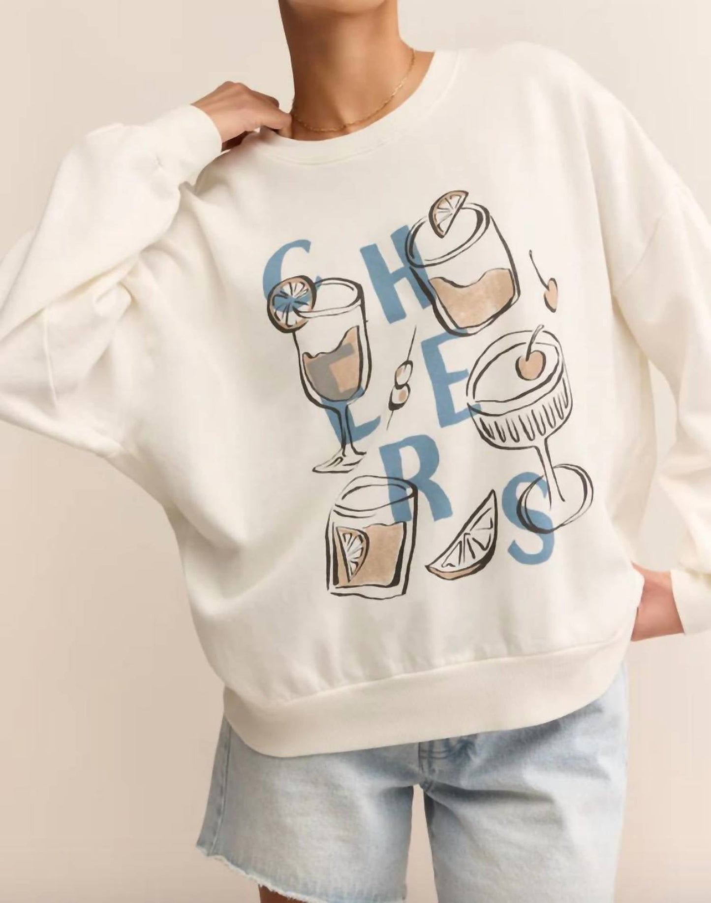 Z Supply - Cheers Sunday Long Sleeve Sweatshirt