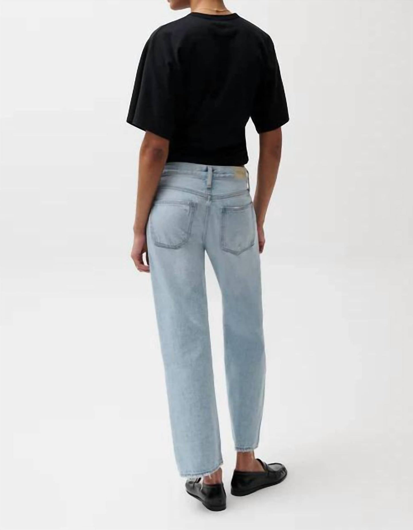 Pistola - Lexi Mid Rise Bowed Straight Jeans