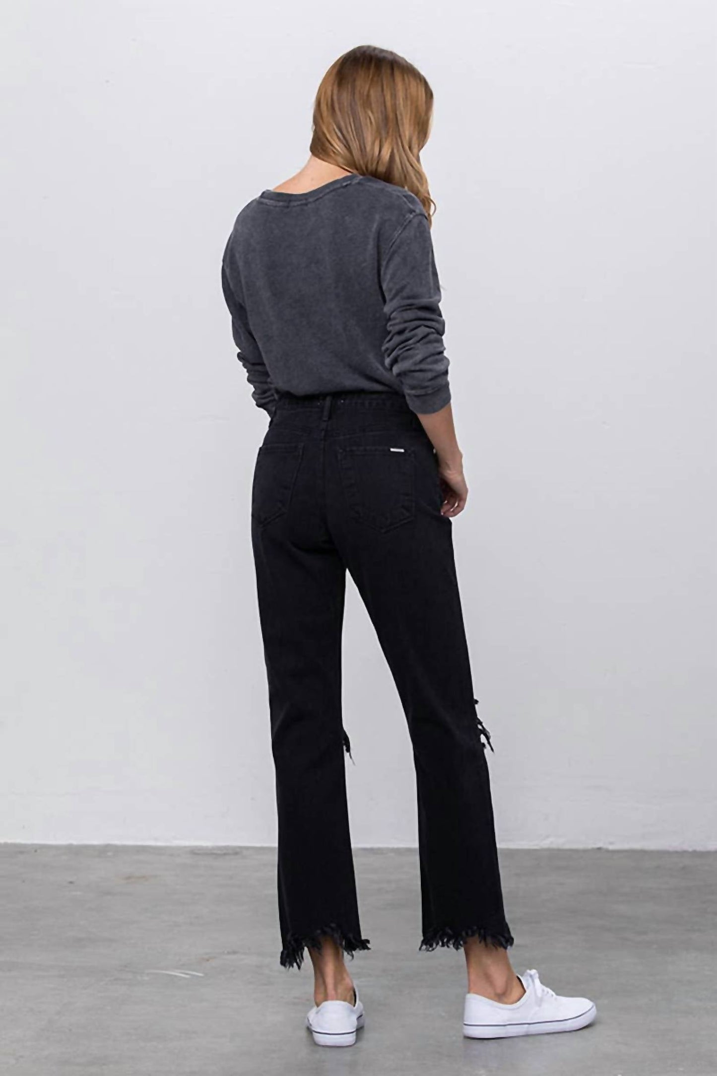 Insane Gene - High Rise Ripped Frayed Jeans