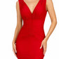 Fiesta Fashion - V Neck Bridesmaid Maxi Dress