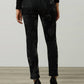 Joseph Ribkoff - Flocked Velvet Floral Print Jeans