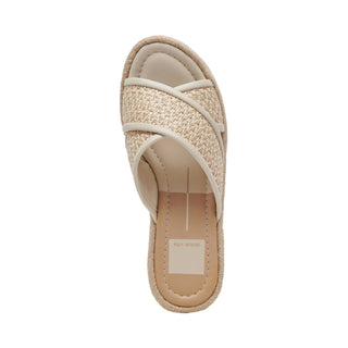 Dolce Vita - Sandálias femininas Eldora Raffia com plataforma