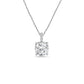 Diana M Jewels - Women's Lab Grown Diamond Solitaire Cushion Pendant Necklace