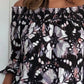 Veronica M - Off The Shoulder Abstract Print Top