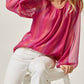 Andree By Unit - Shimmery Long Sleeve Top