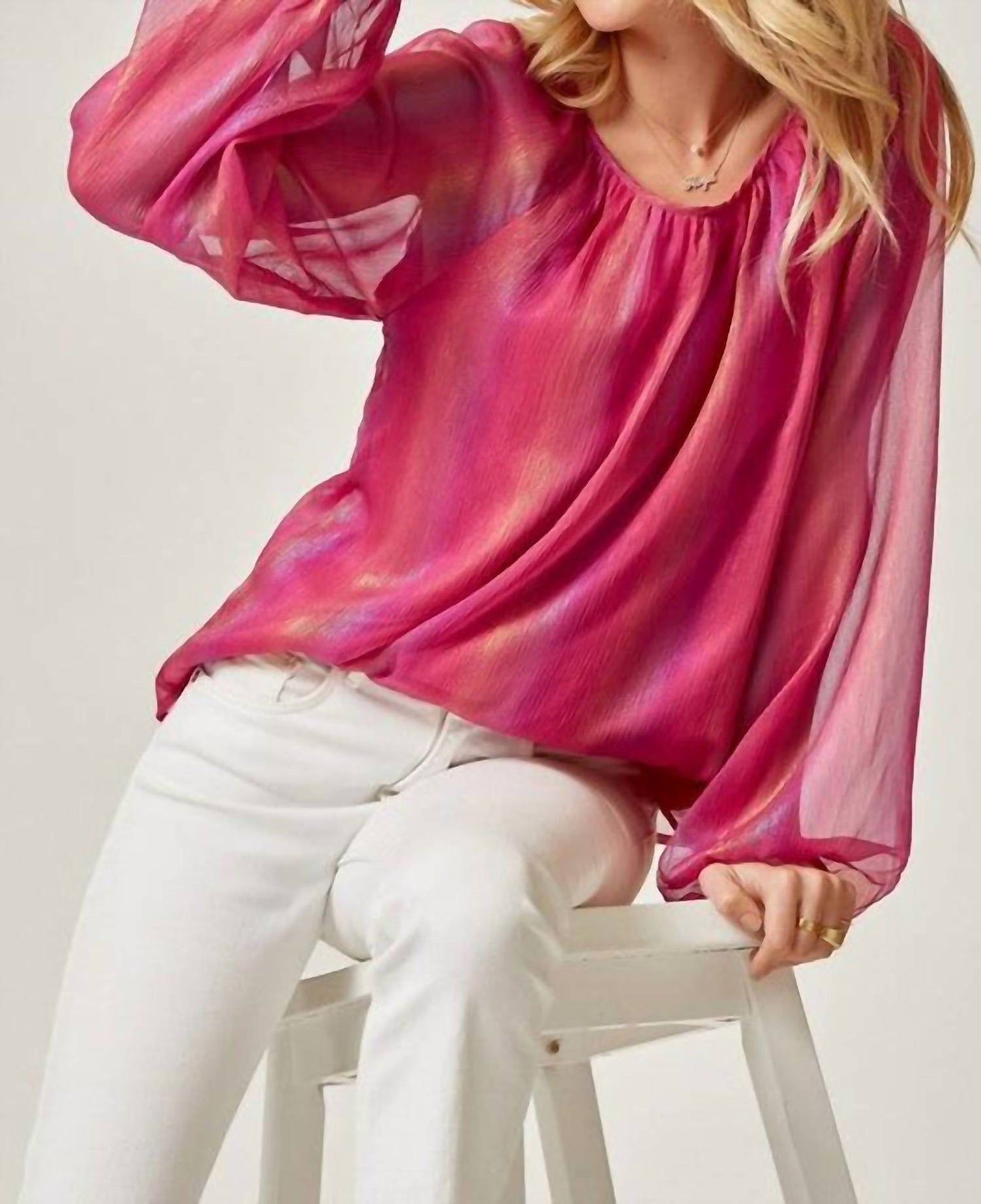 Andree By Unit - Shimmery Long Sleeve Top