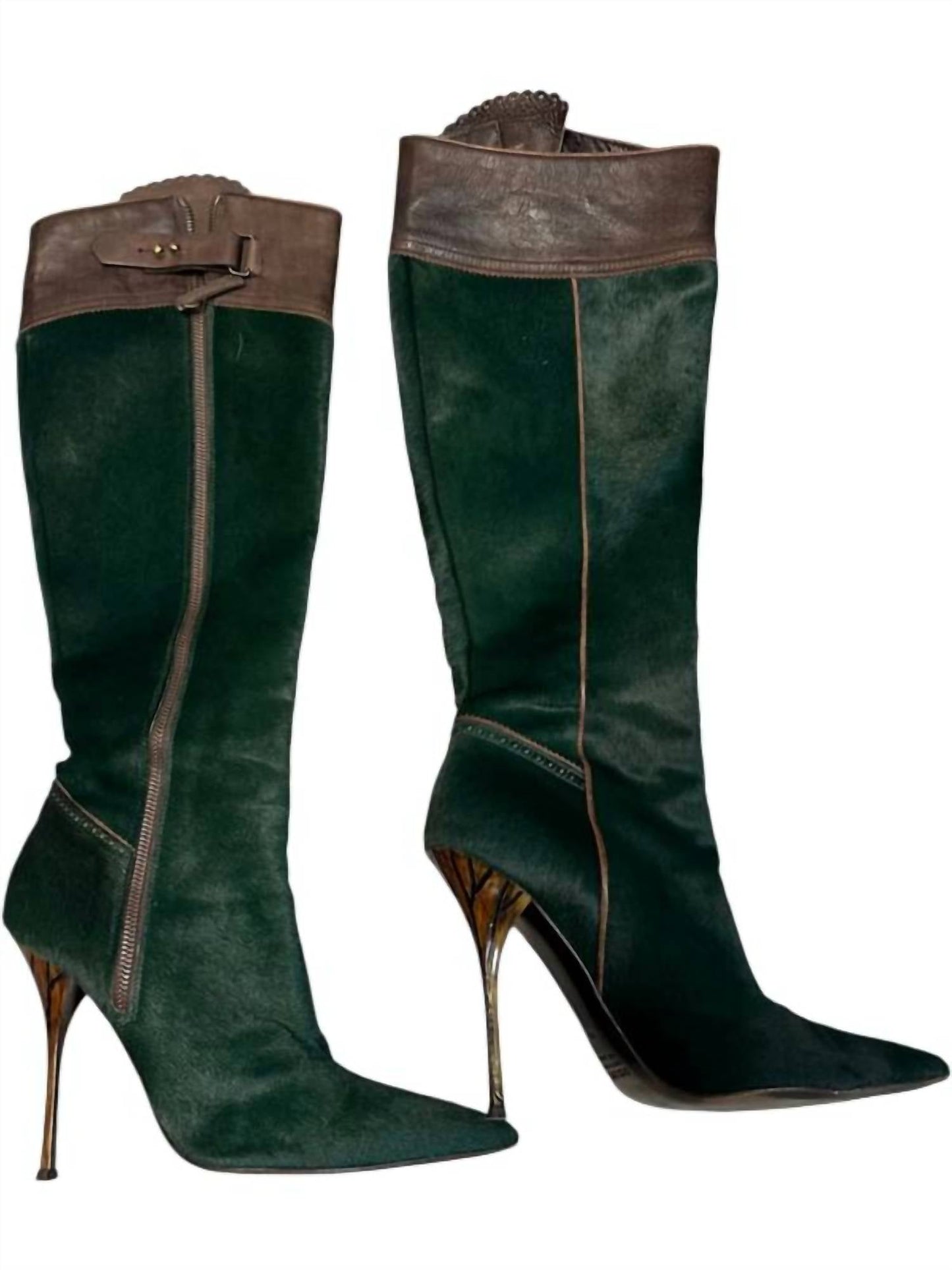 Roberto Cavalli - Pre-loved Women Pony Style Calf Skin Boots