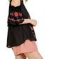 Umgee - Floral Embroidered Peasant Top
