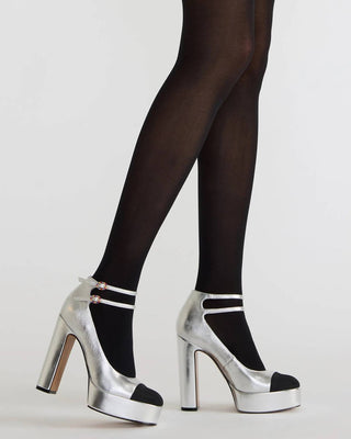 Steve Madden - Women's Peyton Genuine Leather Cap Toe Platform Hi Heels