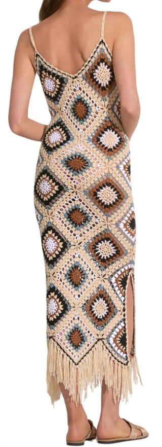 Elan - Vestido midi de crochê