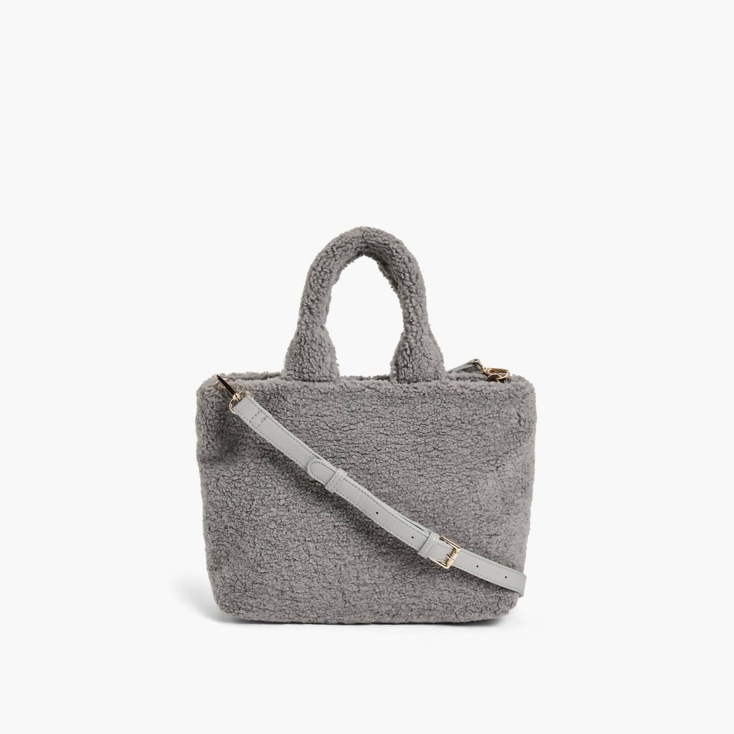 Like Dreams - Women's Demi Faux Fur Sherpa Square Shoulder Bag