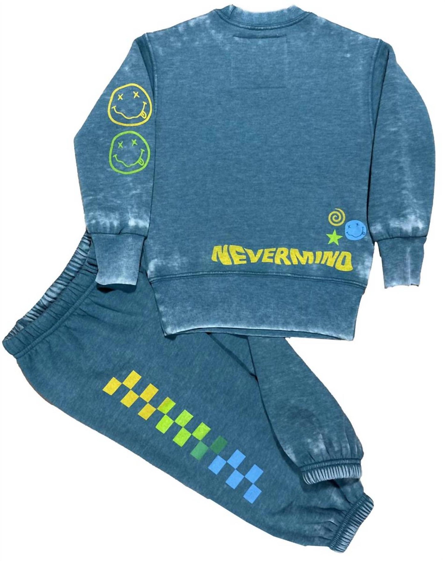 Rowdy Sprout - Kid's Rainbow Check Sweatpants