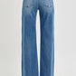 Risen - Tummy Control High Rise Wide Leg Jeans Medium Wash