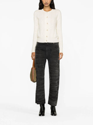 Polo Ralph Lauren - Cardigan de caxemira com cabo mesclado