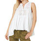 Free People - Lace Yoke Henley Sunkissed Top