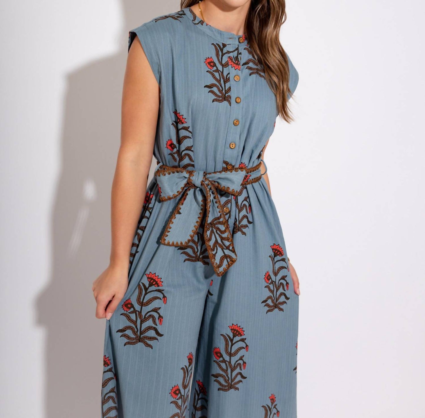 Ivy Jane - Women's Block Print Jumpsuit
