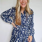 &Merci - Jenny Floral Embroidery Button Down Flared Mini Dress