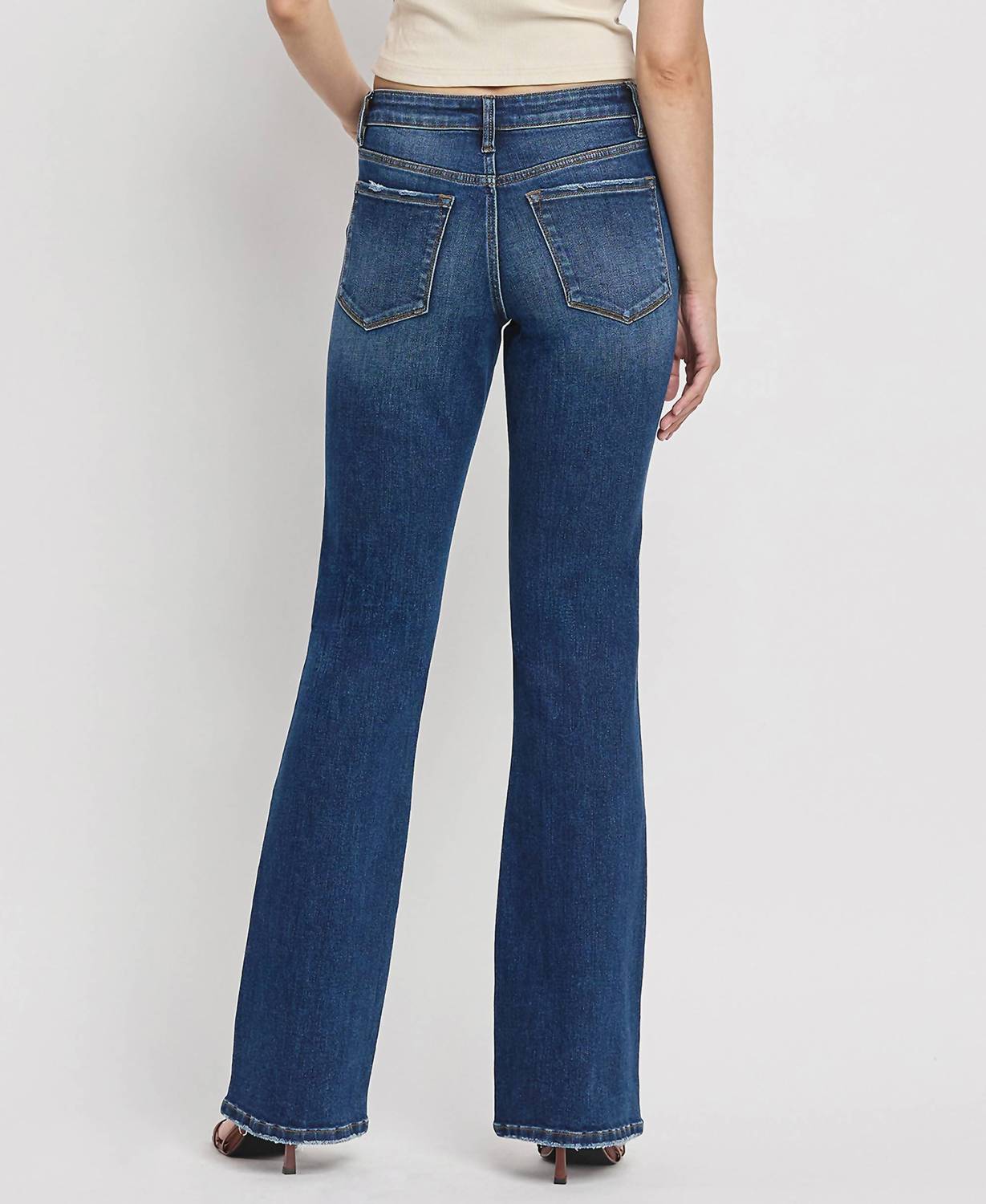 Lovervet - Mid Rise Relaxed Bootcut Jeans