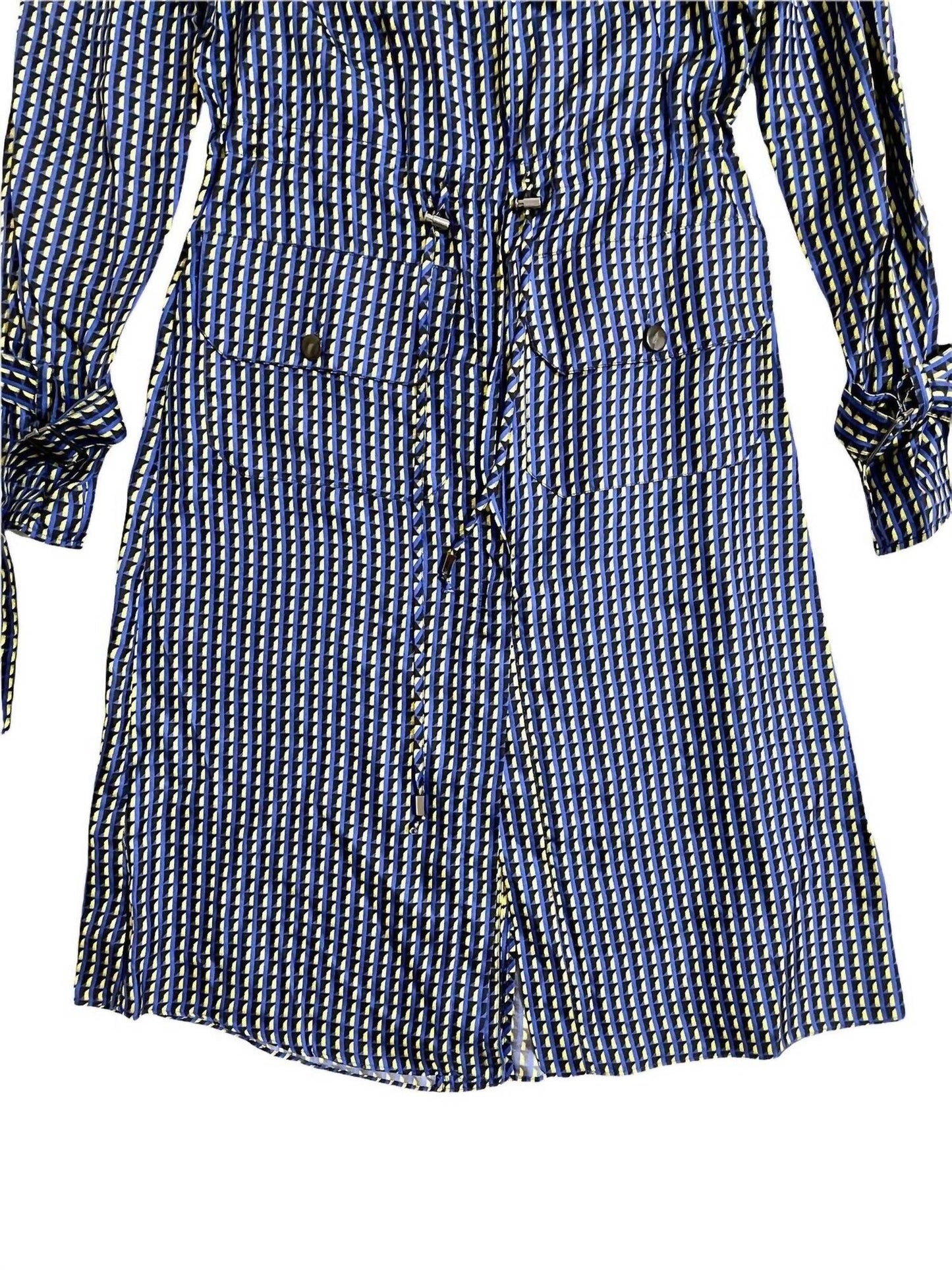 Hanley Mellon - Geo-Print Safari Silk Geometric Print Jacket