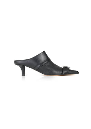 Maison Margiela - Women's Leather Buckle Mules Heel