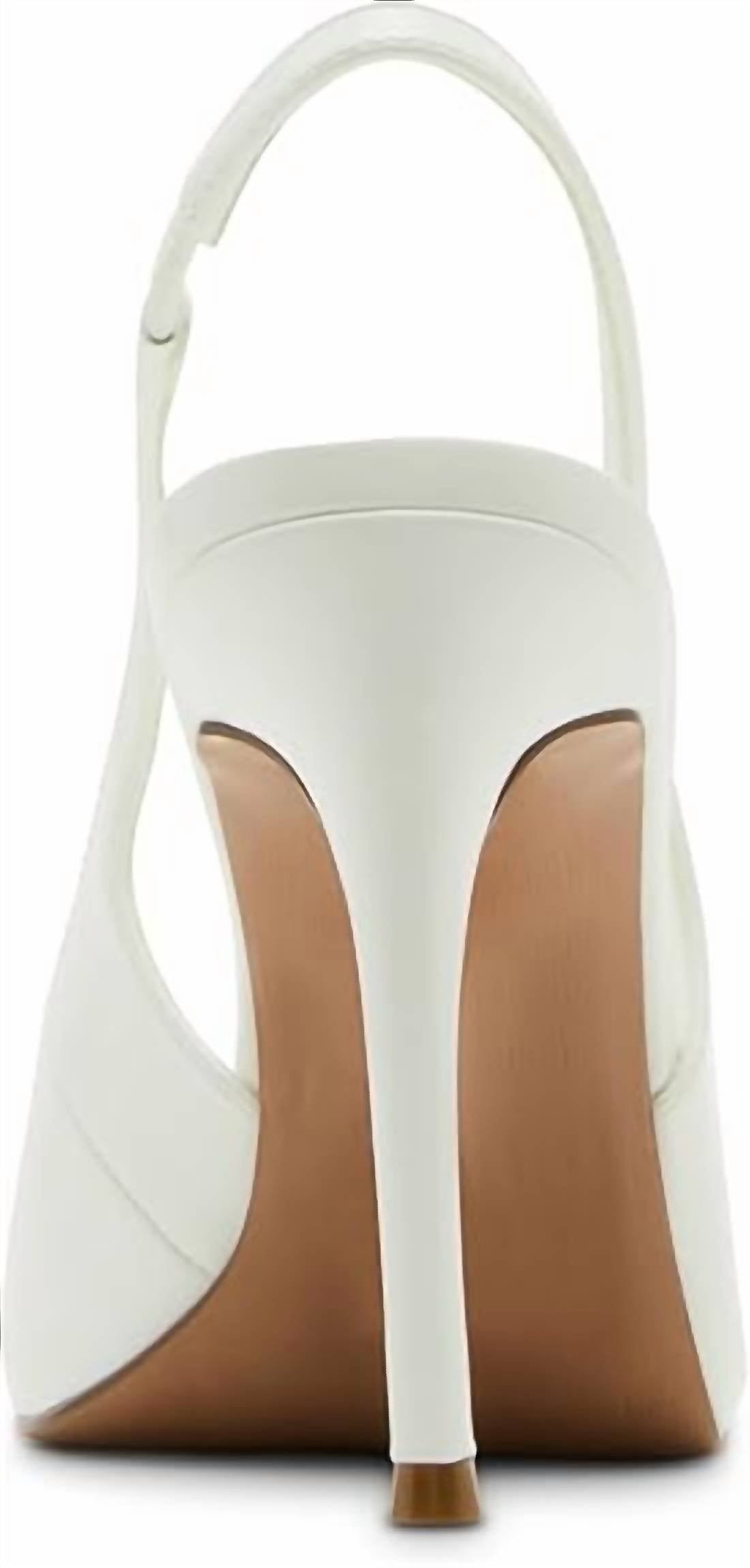 Steve Madden - Women's Reyes Genuine Leather Sling Back Hi Heel Pumps