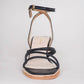 All Black - Women's Ms. Glamour Sandal