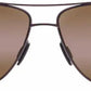 Maui Jim - Castles Polarized Aviator Sunglasses H728 - 01m