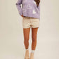 Hem & Thread - HEART V-NECK SWEATER TOP in Lavender