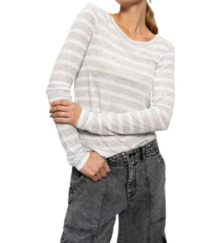 Santuário - Camiseta feminina listrada