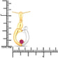 0.20 Carat Genuine Ruby .925 Sterling Silver Pendant