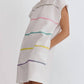 Entro - Spangled Trim Stripe Dress