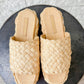 Loeffler Randall - Women's Natural Aaron Platform Raffia Mules