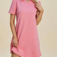Double Take - Textured Short Sleeve Dress