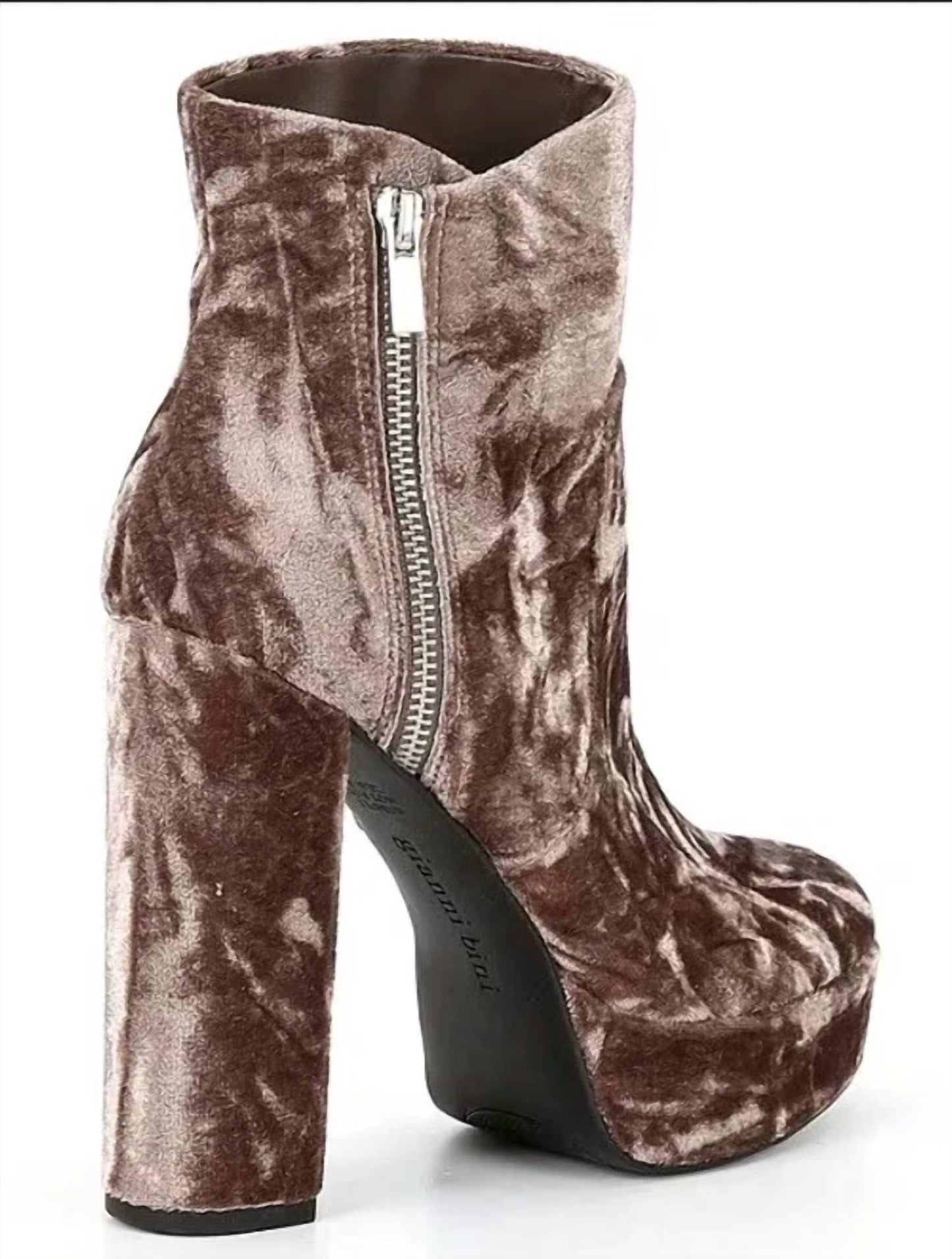 Gianni Bini - Women's Didier Velvet Platform Block Heel Booties