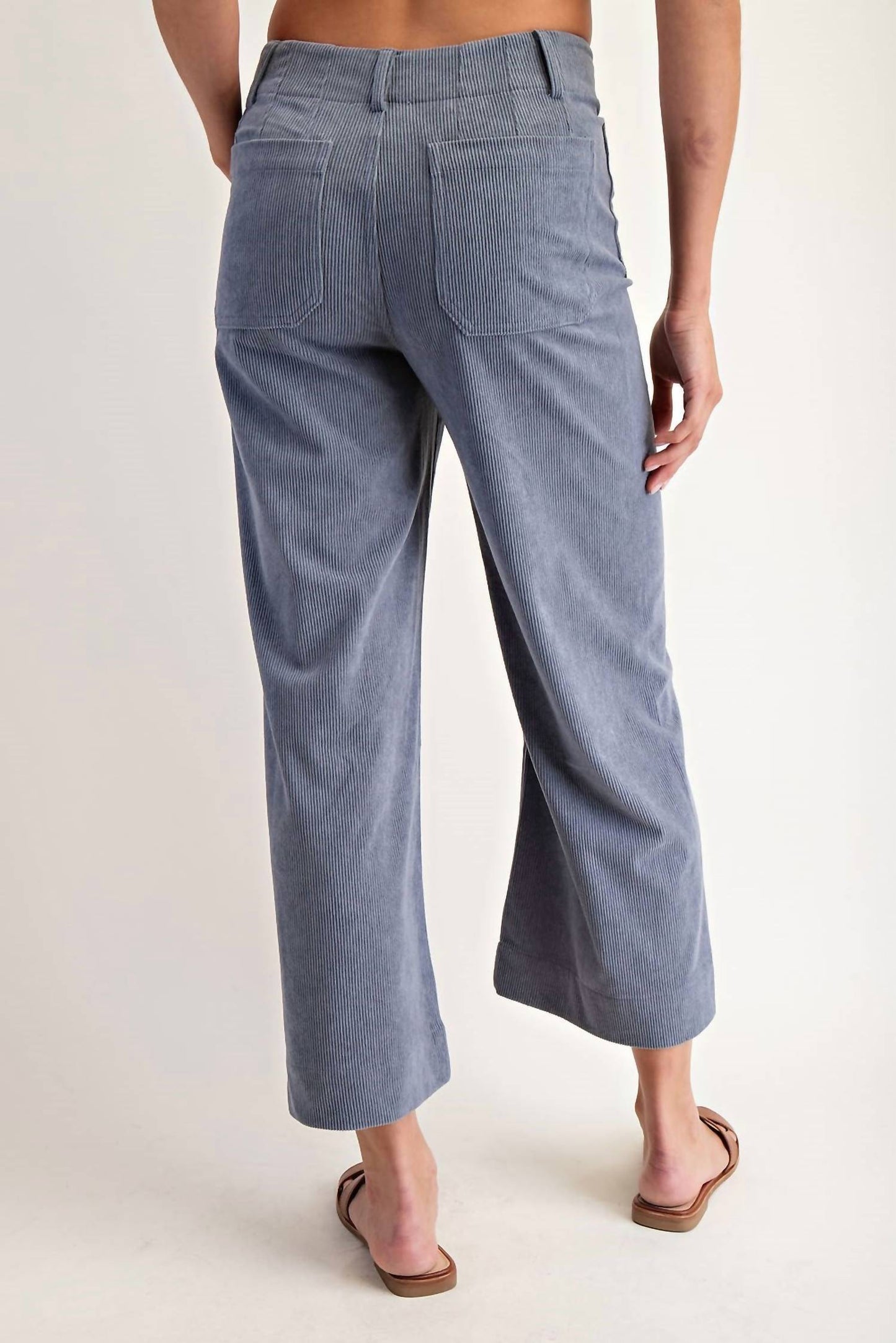 Ee:Some - Corduroy Patch Pocket Pants