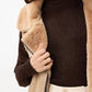 Esqualo - Fake Fur Suedine Gilet Jacket