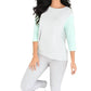 French Kyss - Brooklyn Baseball Sleeve Kashmira Top