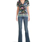 Johnny Was - JANIE FAVORITE SHORT SLEEVE HENLEY