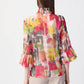 Joseph Ribkoff - Geo Print Ruffled Jacket