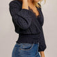 Hem & Thread - Eliana Animal Print V Neck Blouse