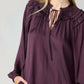 Current Air - Smocked Shoulder Blouse