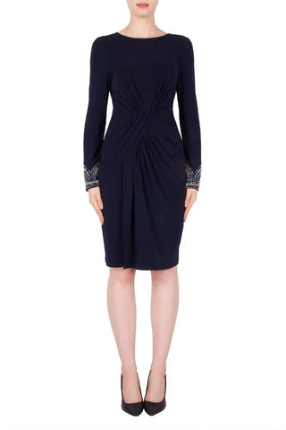 Joseph Ribkoff - Long Sleeve Embellished Cuff Dress