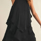 Mustard Seed - Ruffle Layer Halter Neck Dress
