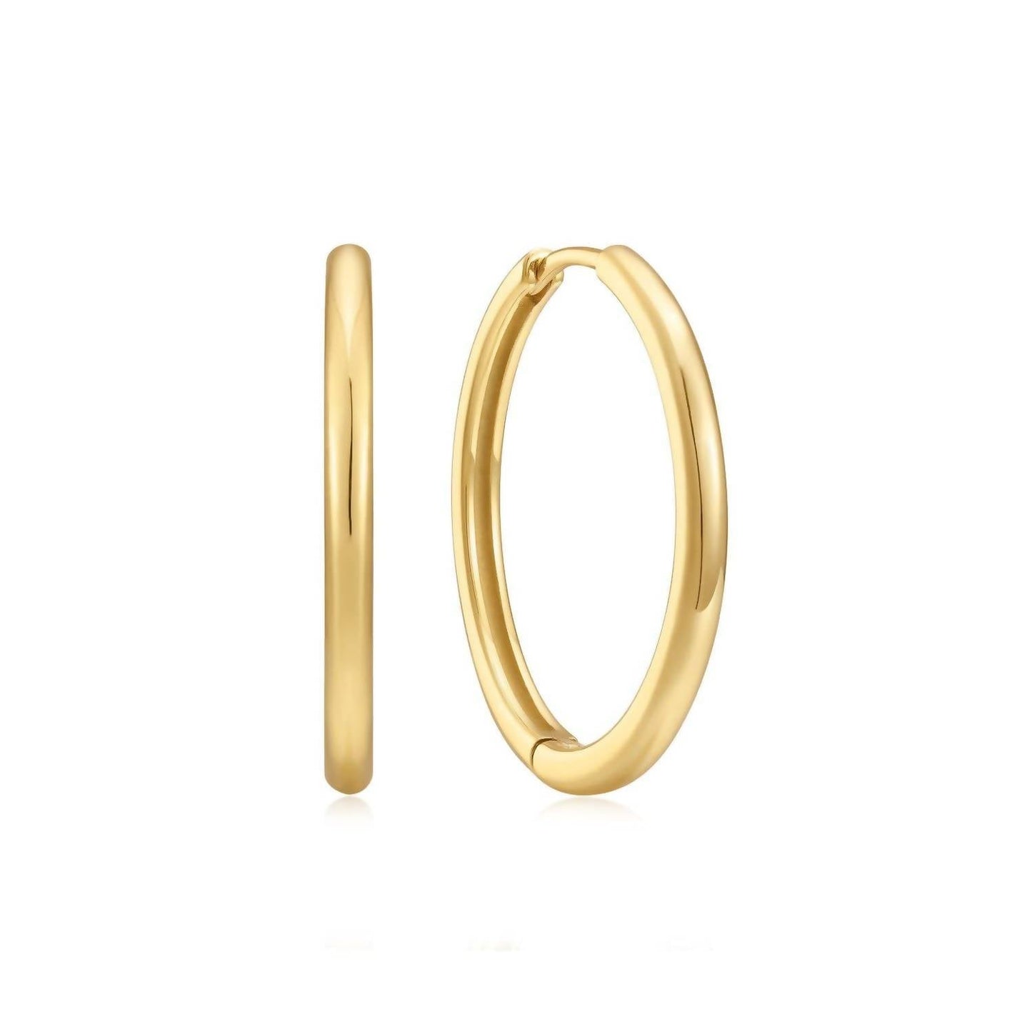 Eklexic - Medium Huggie Hoop Earrings