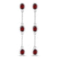 2.70 Carat Genuine Garnet .925 Sterling Silver Earrings