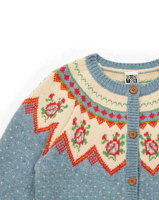 Bonton - Kid's Jacquard Knit Cardigan