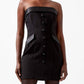 French Connection - Gemma Cary Satin Strapless Dress