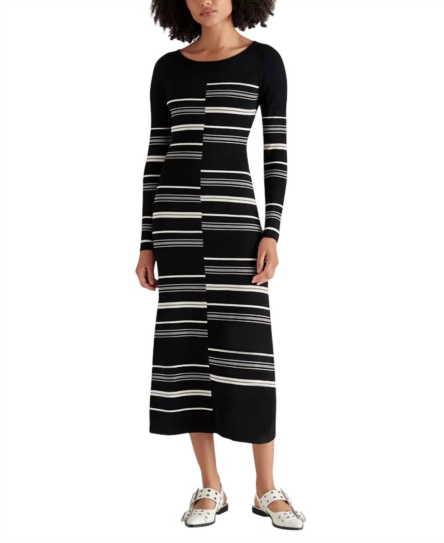 Steve Madden - Rayssa Stripped Sweater Dress