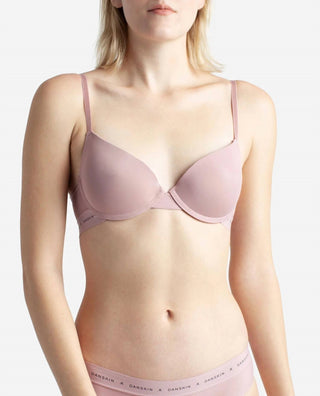 Danskin - Sutiã push-up com faixa elástica e logotipo, pacote com 2